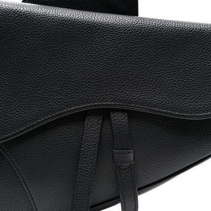 Christian Dior Grained Calfskin Kim Jones Saddle Bag Navy Blue 7 of 9