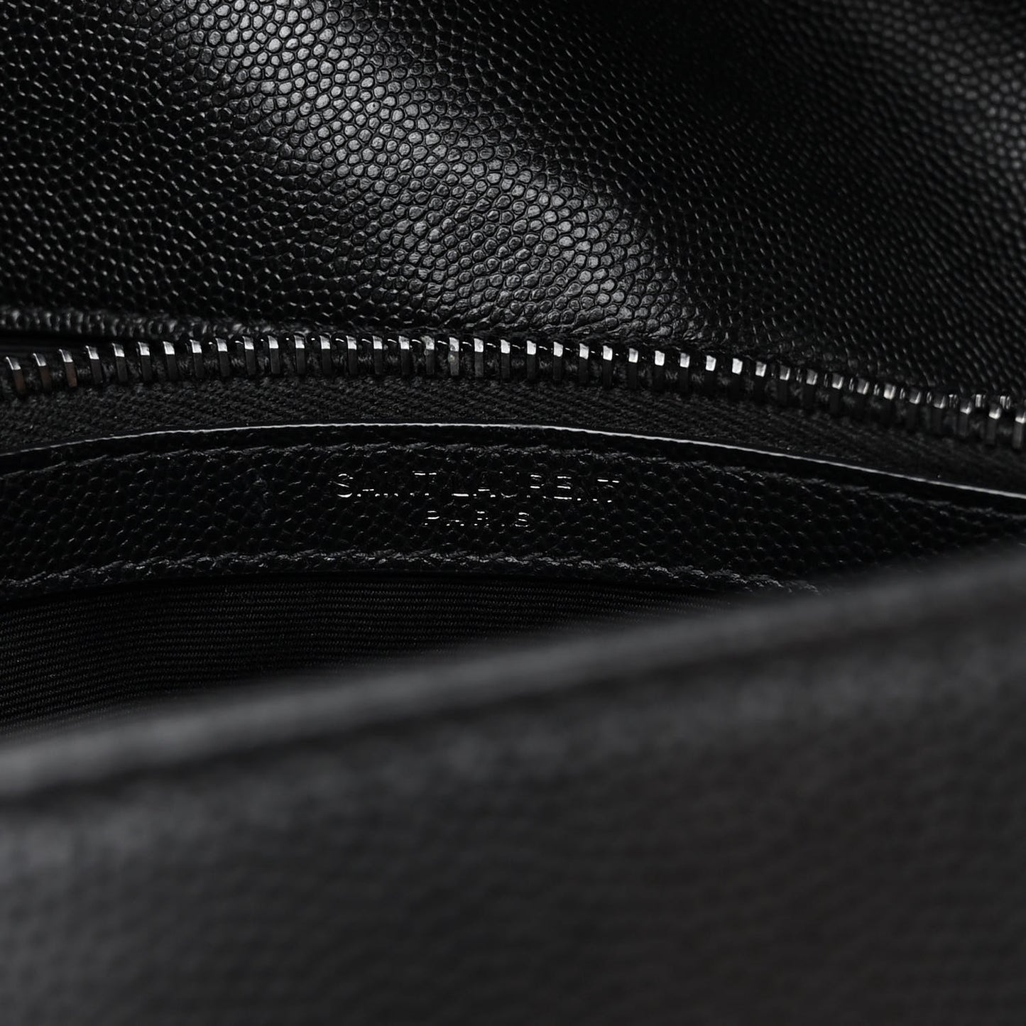 Grain De Poudre Medium West Hollywood Monogram Fold-Over Black