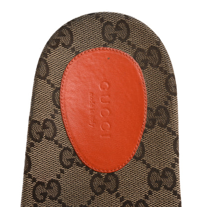 Gucci x NORTH FACE Canvas GG Monogram Womens Slide Sandals 40 Beige Mystic White Deep Orange 7 of 12