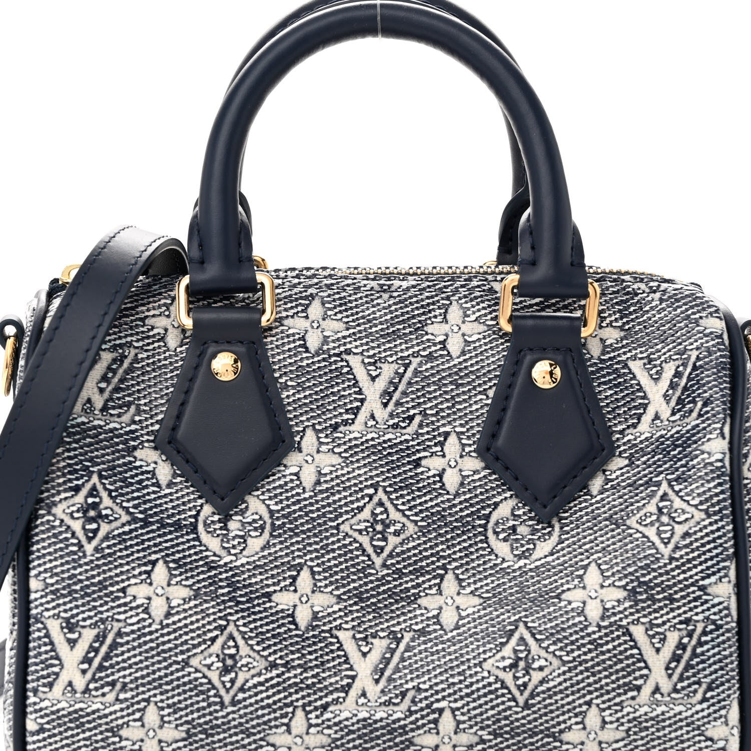 Louis Vuitton Monoglam Speedy Bandouliere 20 Blue 7 of 9