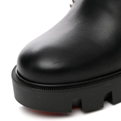 Christian Louboutin Nappa Out Line Spike Lug 100 Boots 37.5 Black 9 of 16