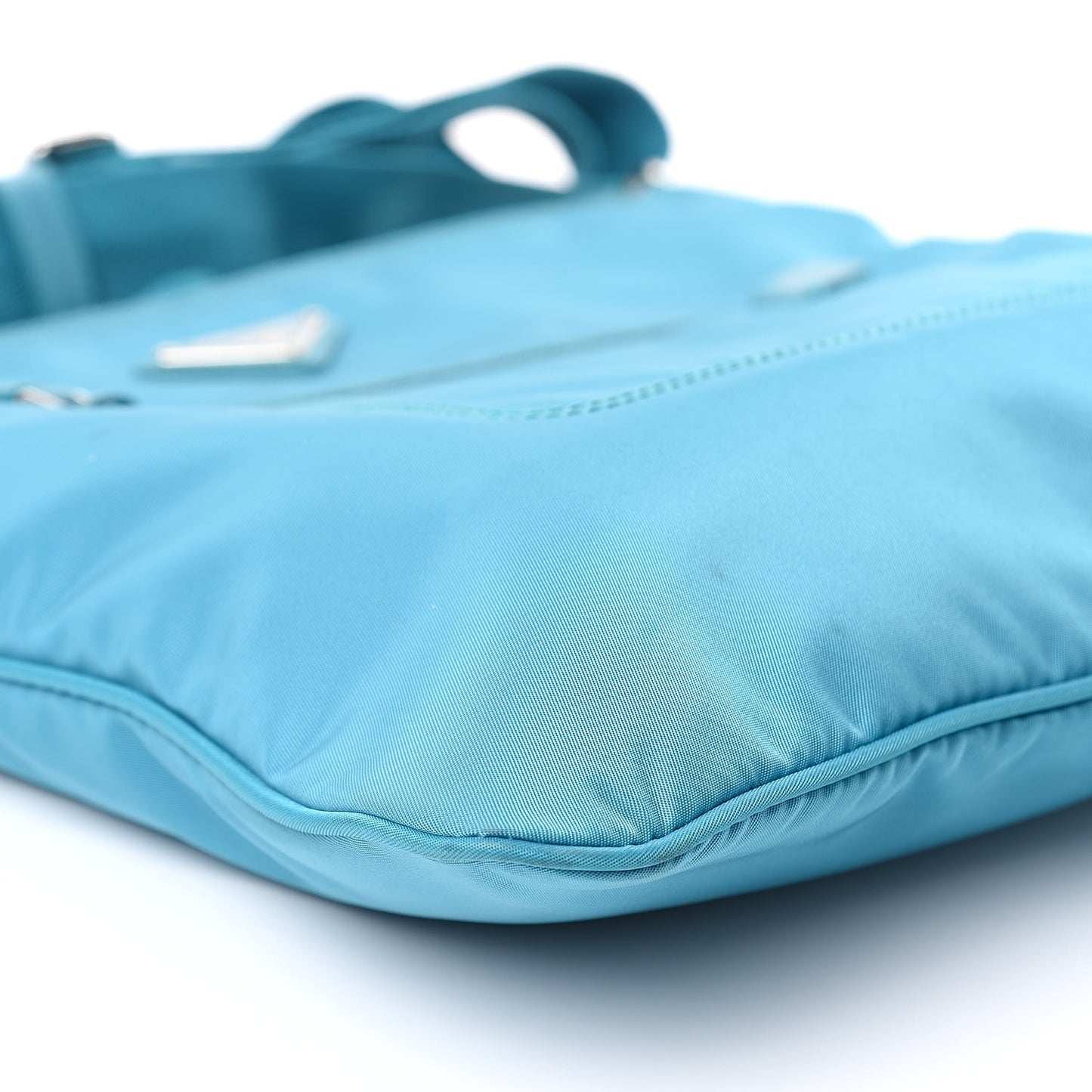 Nylon Vela Flat Messenger Bag Turchese