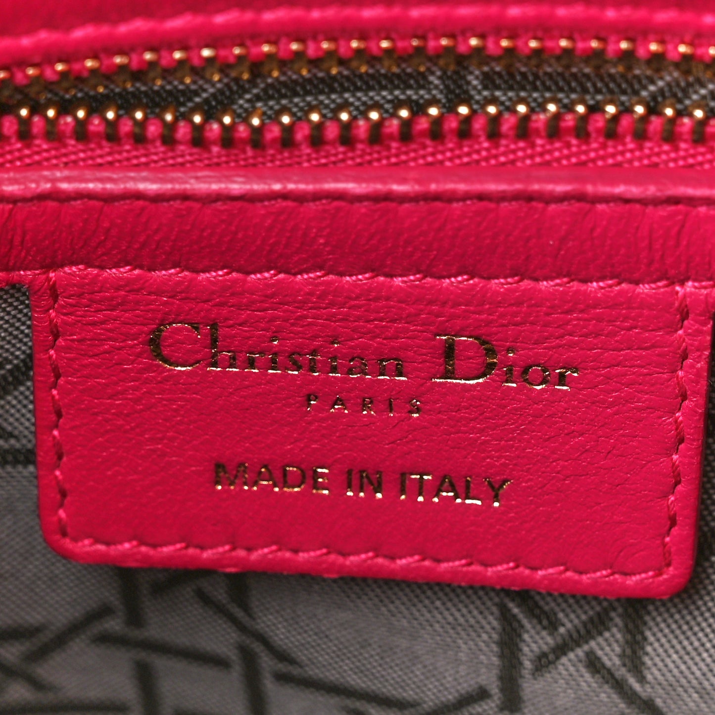 Lambskin Cannage Medium Lady Dior Pink