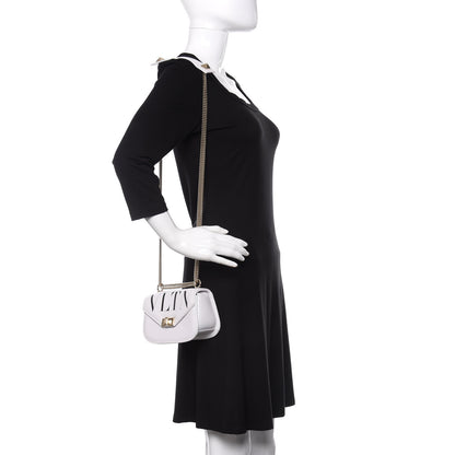 Valentino Garavani Calfskin VLTN Small Shoulder Bag White 3 of 9