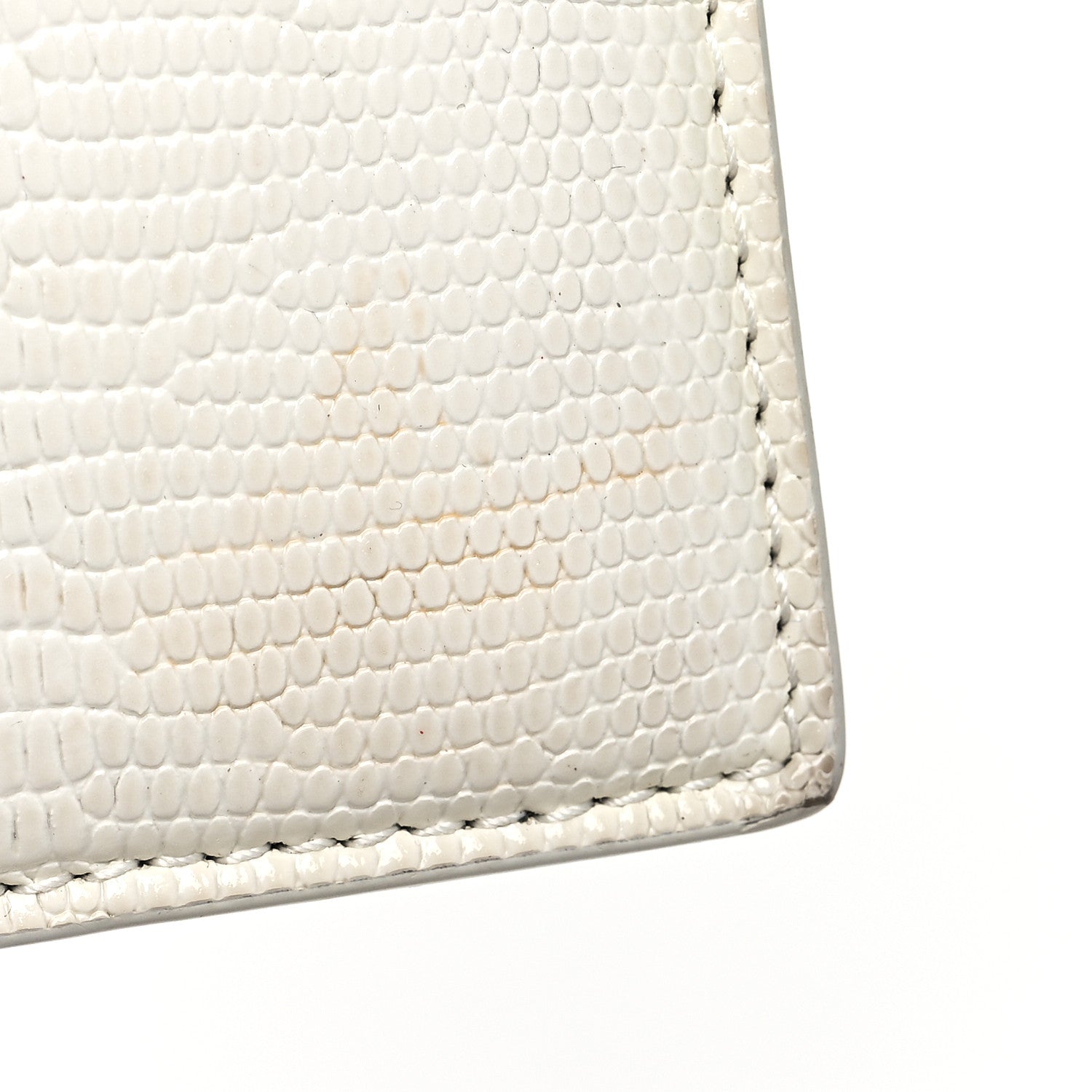Balenciaga Patent Calfskin Lizard Embossed XS Sharp Top Handle Bag White 16 of 19