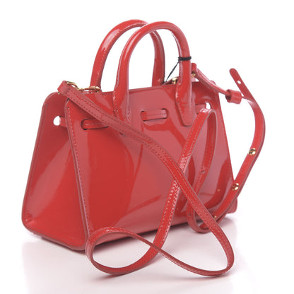 Mansur Gavriel Patent Mini Mini Sun Bag Flamma 3 of 11