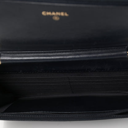 Chanel Caviar Quilted Boy Wallet On Chain WOC Navy 4 of 6