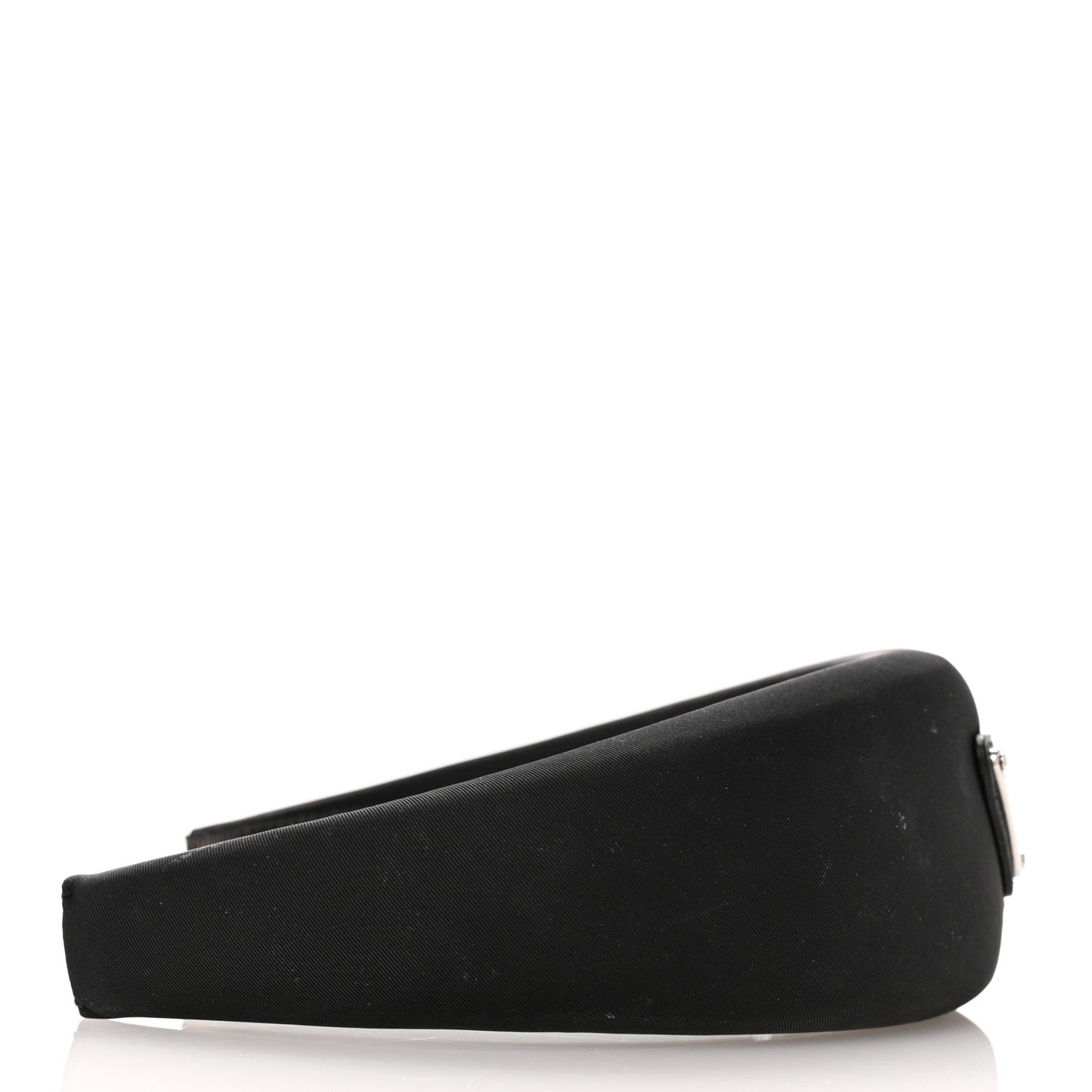Re-Nylon Metal Triangle Logo Headband Black