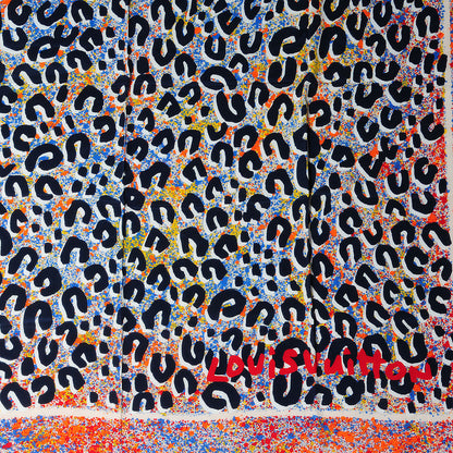 Louis Vuitton Silk Leo Spray Giant Square Piment 1 of 6