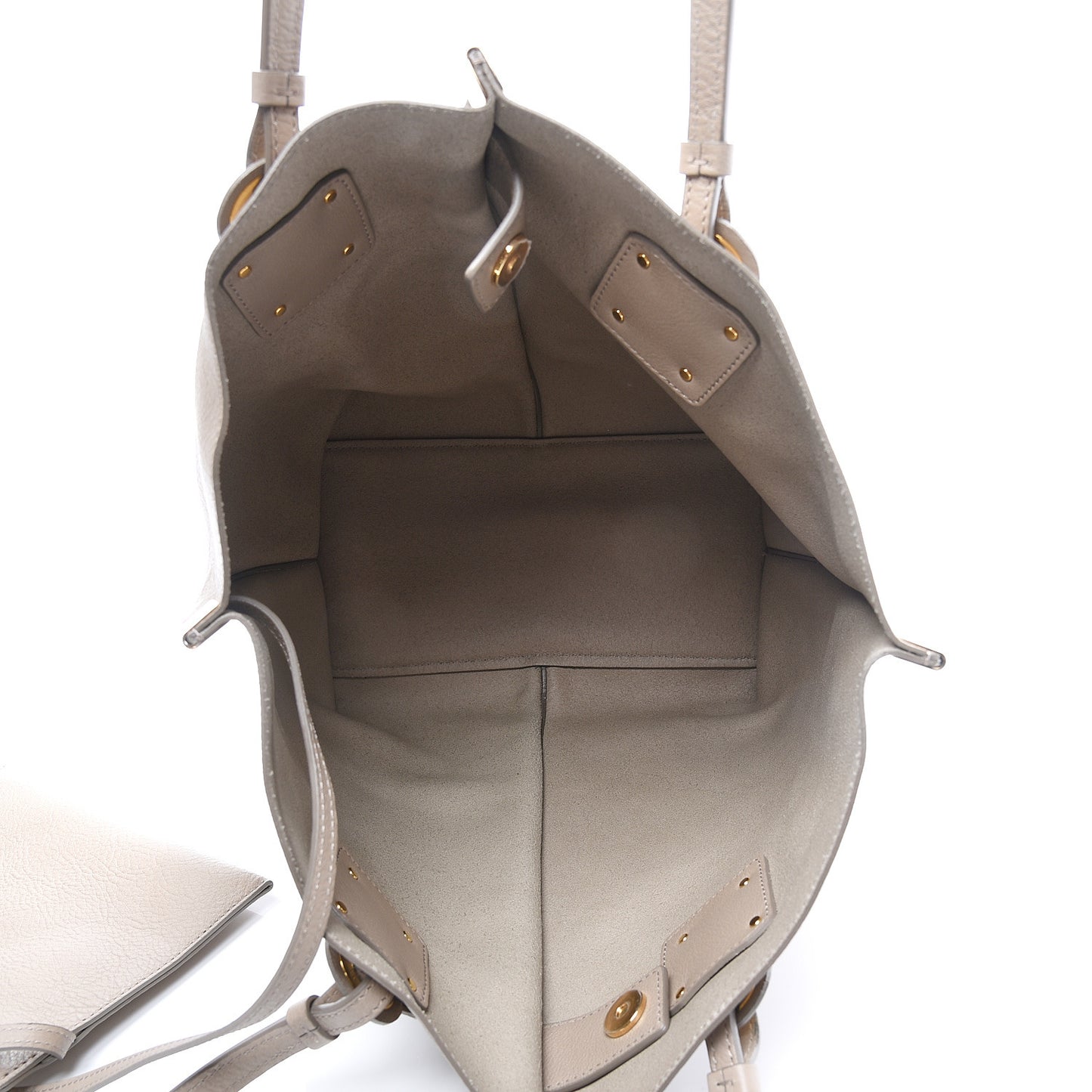 Smooth Calfskin Medium Vick Tote Motty Grey