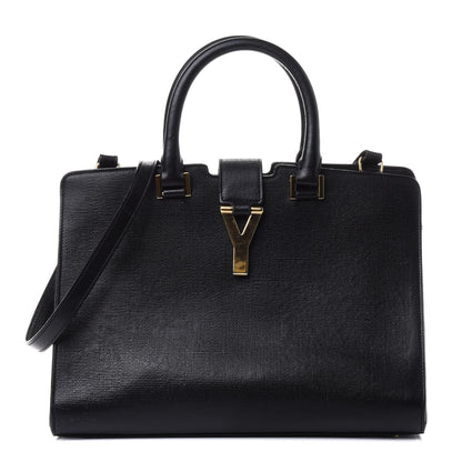 Saint Laurent Textured Calfskin Small Classic Y Cabas Black 1 of 4