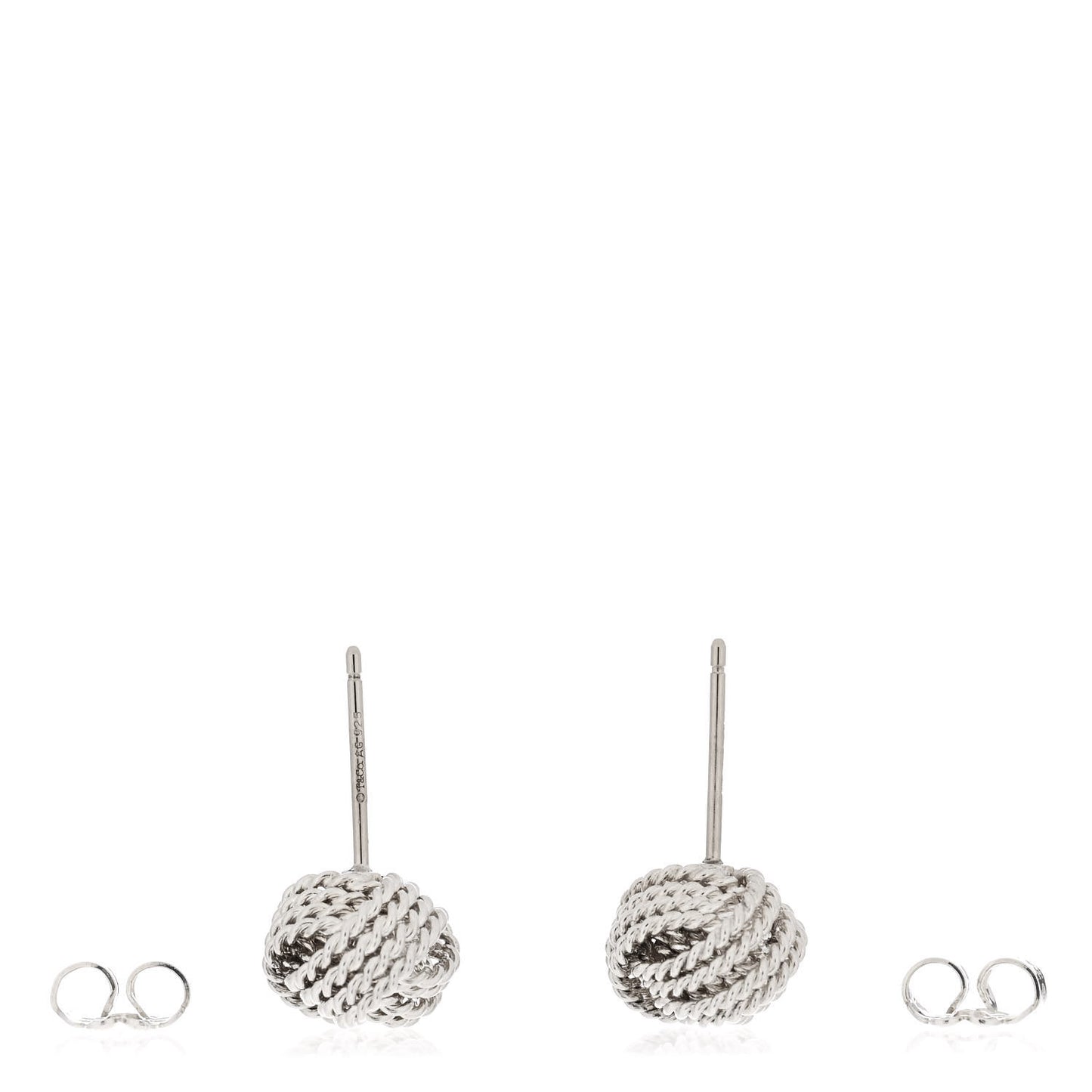Sterling Silver Twist Knot Earrings
