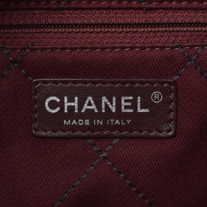 Chanel Grained Calfskin Shopping Fever Tote Dark Grey 6 of 9