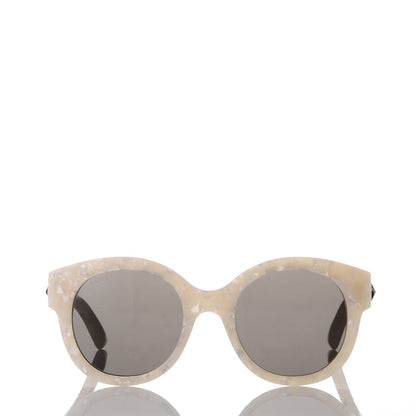 Gucci Round Frame GG Star Sunglasses GG0207S White 2 of 7