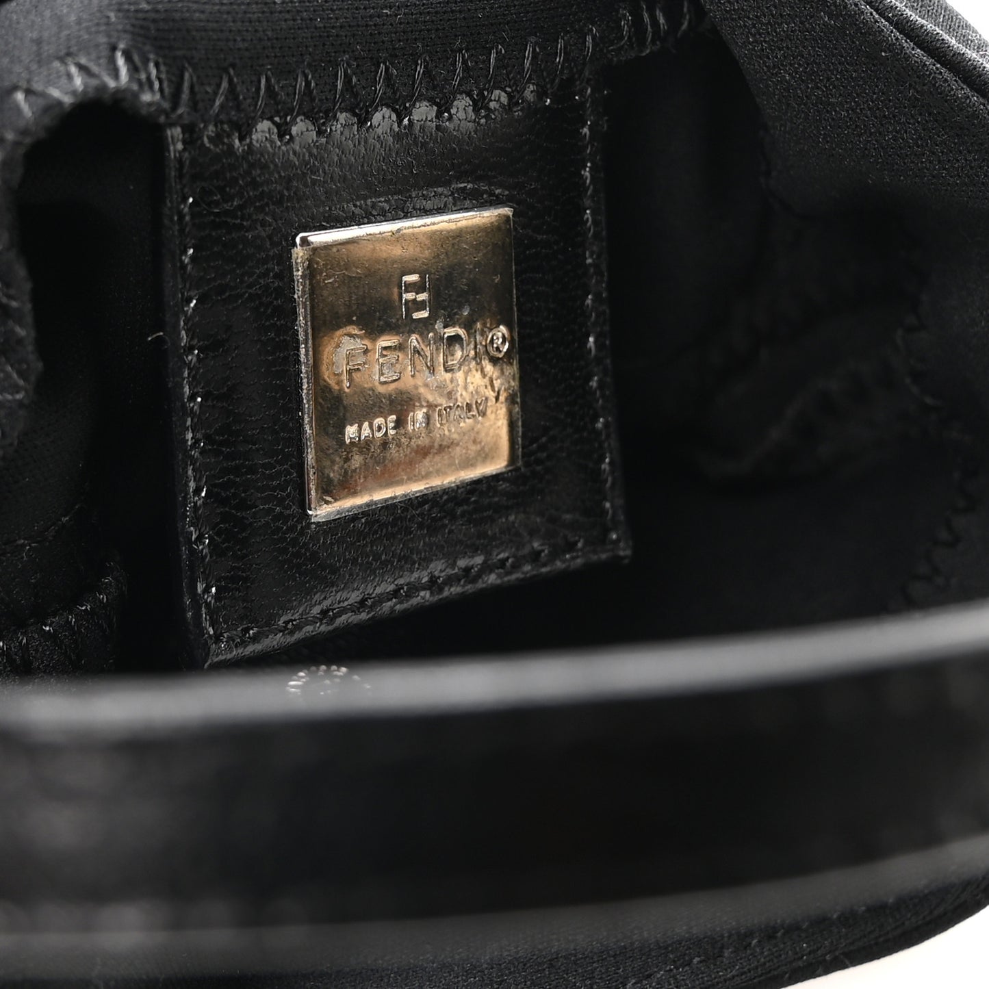 Neoprene Mini Half Moon Baguette  Black