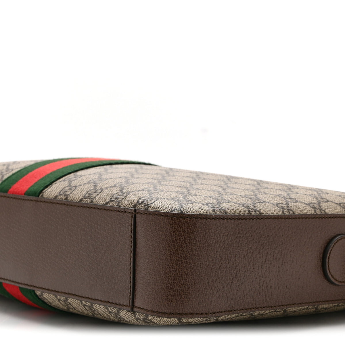 Gucci GG Supreme Monogram Textured Calfskin Web Medium Ophidia Briefcase Beige Ebony New Acero 11 of 11
