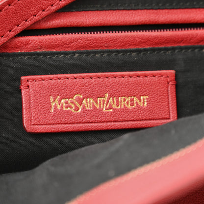 Saint Laurent Sheepskin Small Cabas ChYc  Red 6 of 13