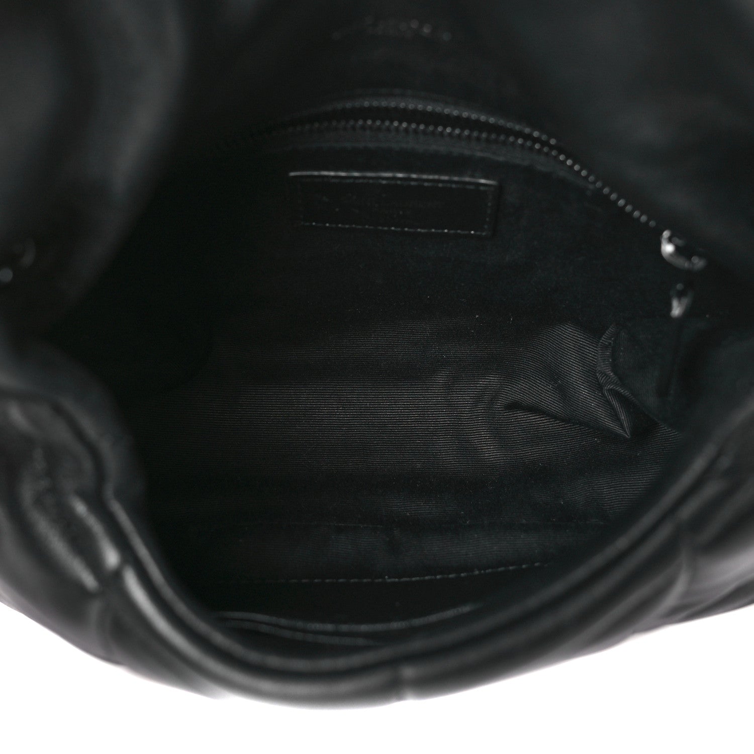 Saint Laurent Lambskin Quilted Toy Loulou Puffer Monogram Monochrome Chain Satchel Black 5 of 8