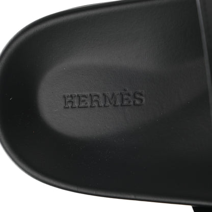 Hermes Calfskin Mens Chypre Sandals 43 Black 7 of 14