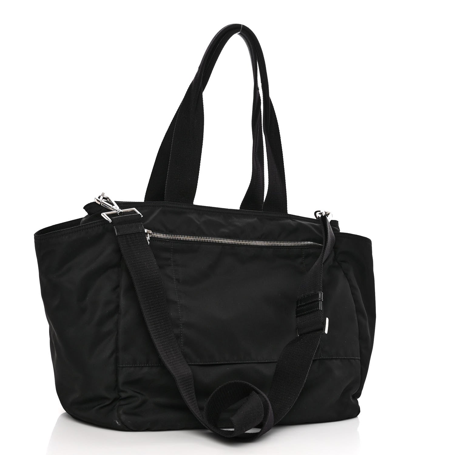 Prada Tessuto Nylon Diaper Bag Black 3 of 9