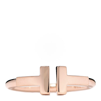 Tiffany 18K Rose Gold T Wire Ring 47 4 1 of 5