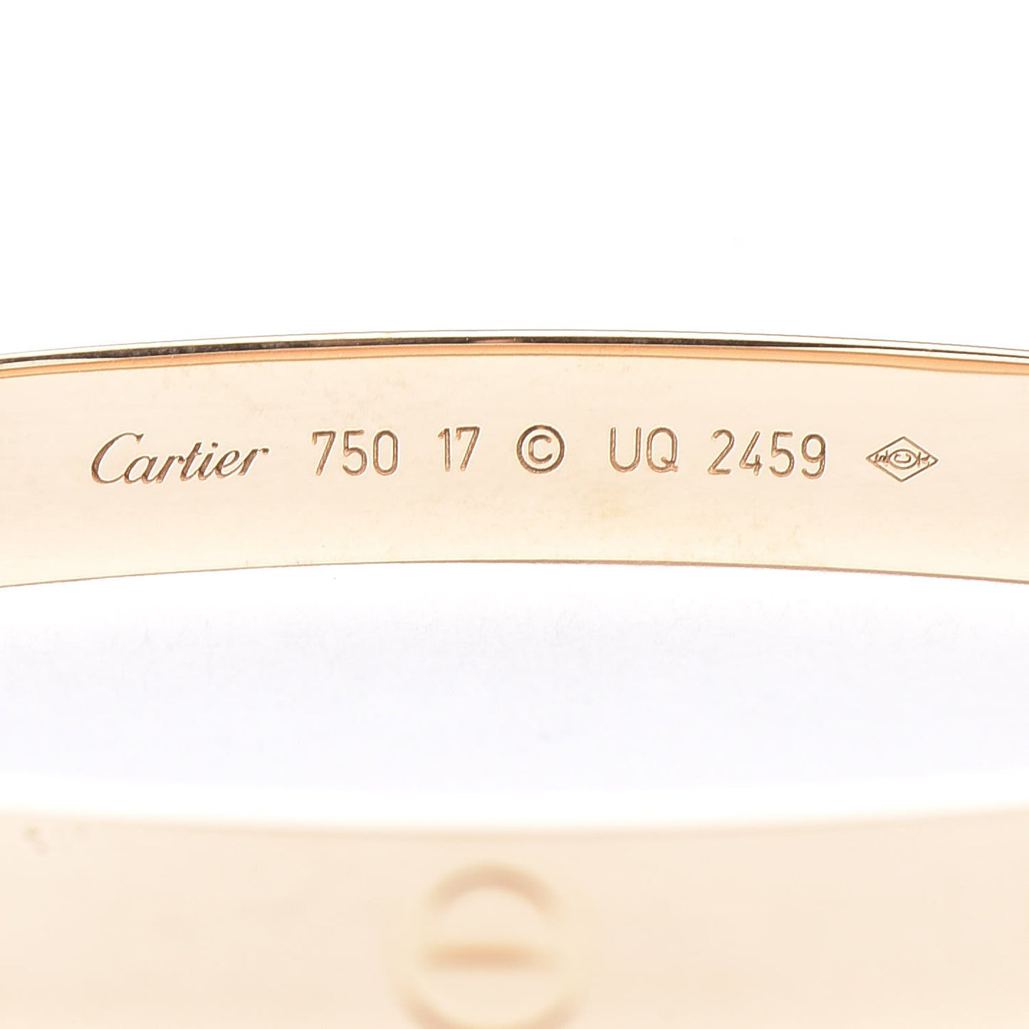 18K Yellow Gold LOVE Bracelet 17