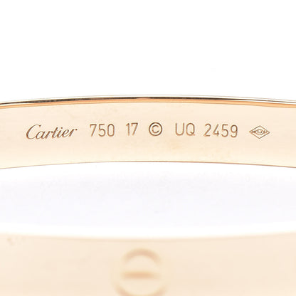Cartier 18K Yellow Gold LOVE Bracelet 17 5 of 7
