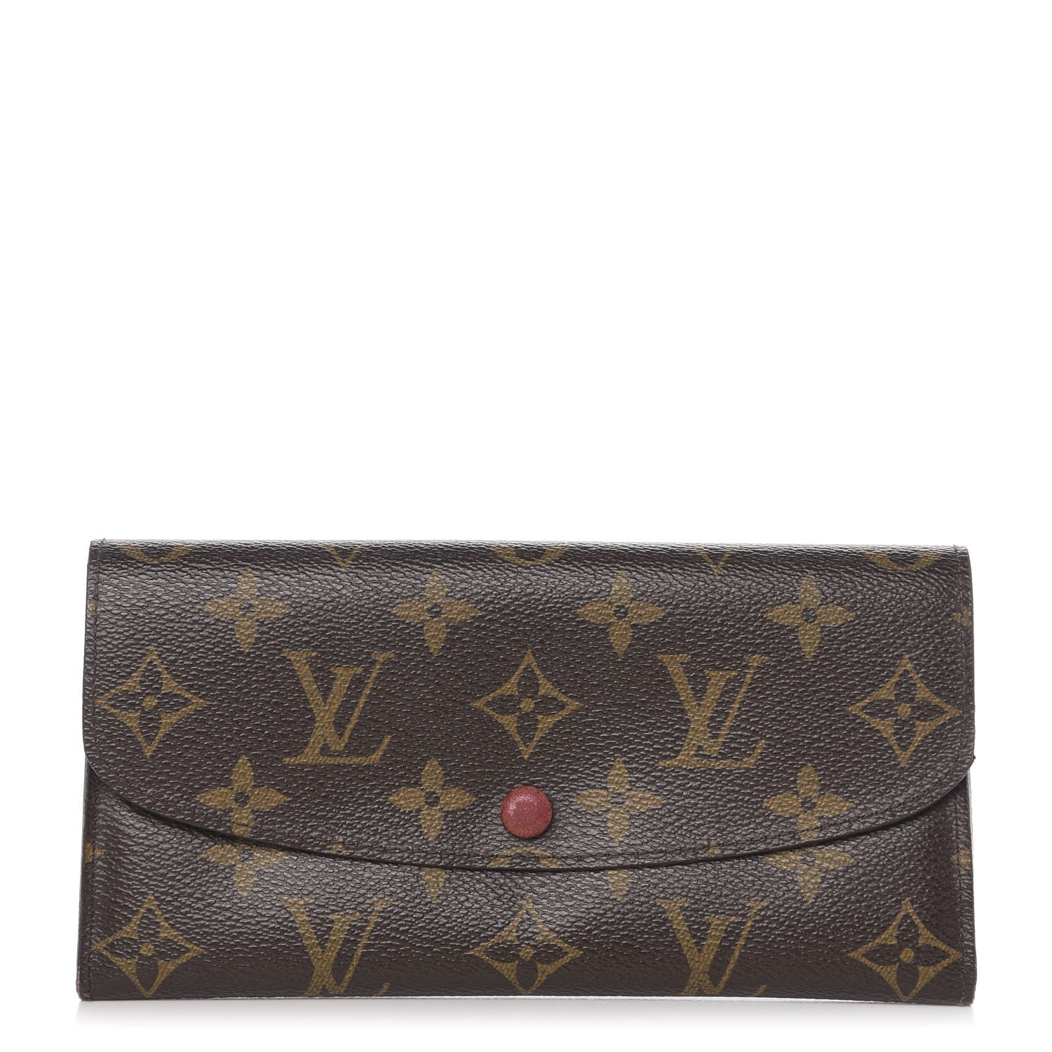 Louis Vuitton Monogram Emilie Wallet Red 1 of 10