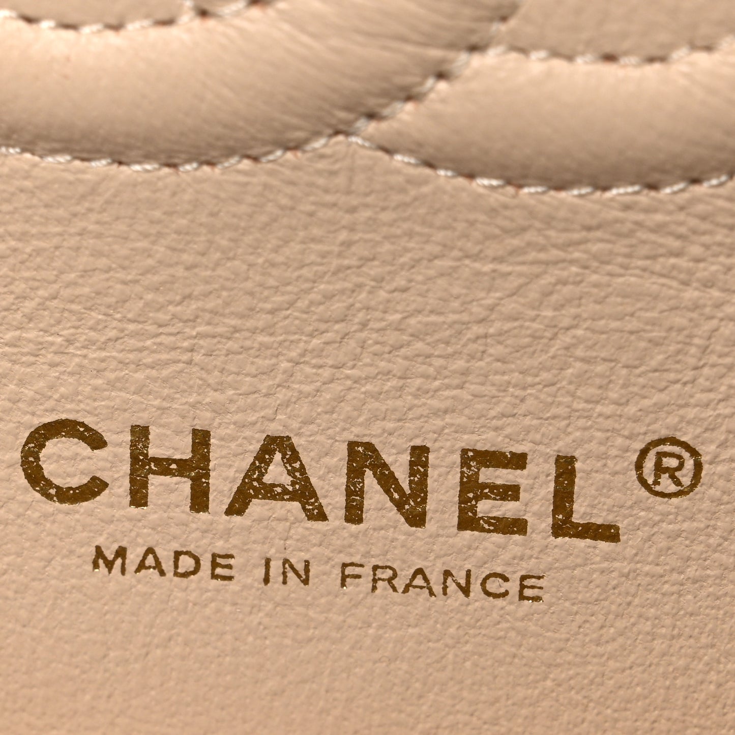 Caviar Quilted Medium Double Flap Beige Beige Clair