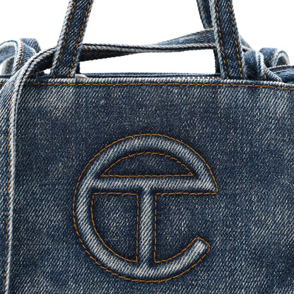 Telfar Denim Small Shopping Bag Blue 8 of 10