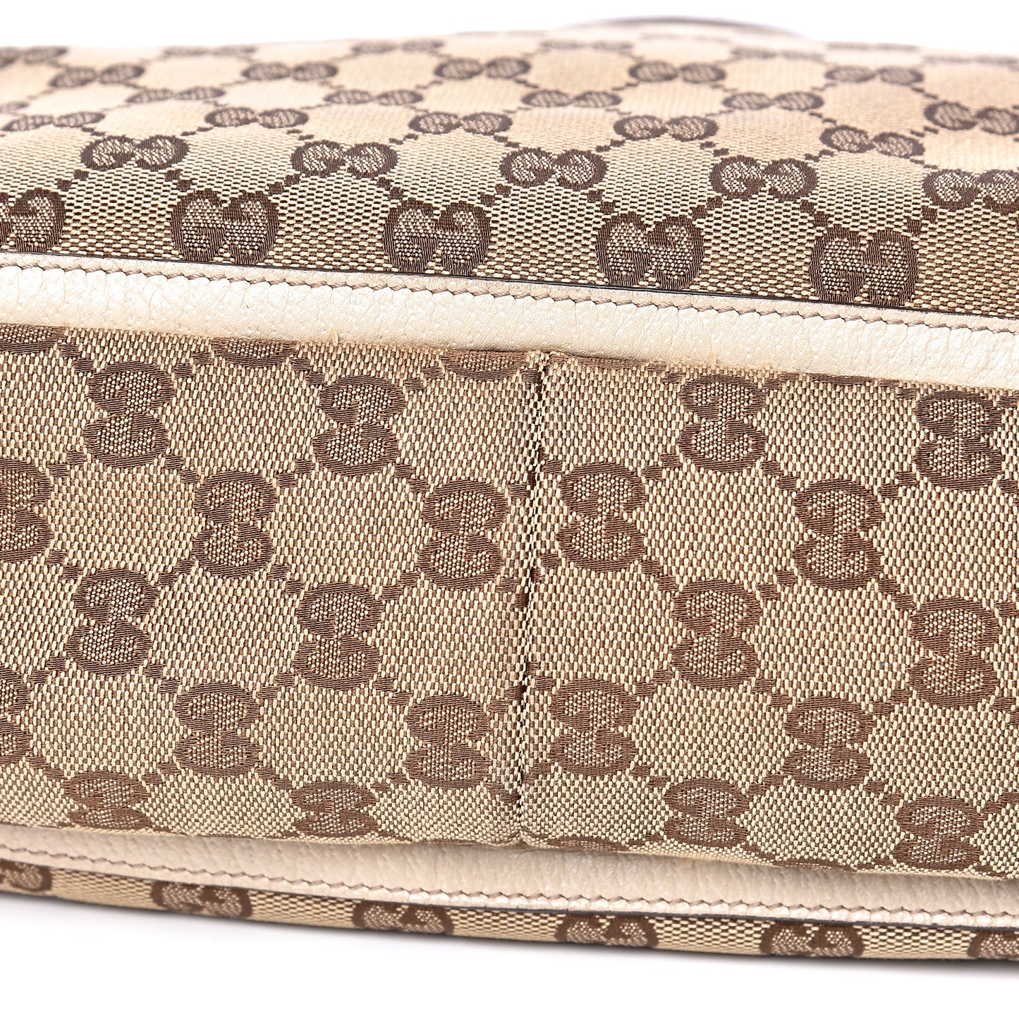 Monogram Medium Abbey Tote White