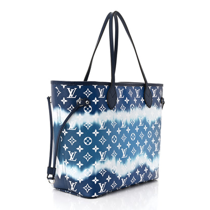 Louis Vuitton Monogram Escale Neverfull MM Blue 4 of 12