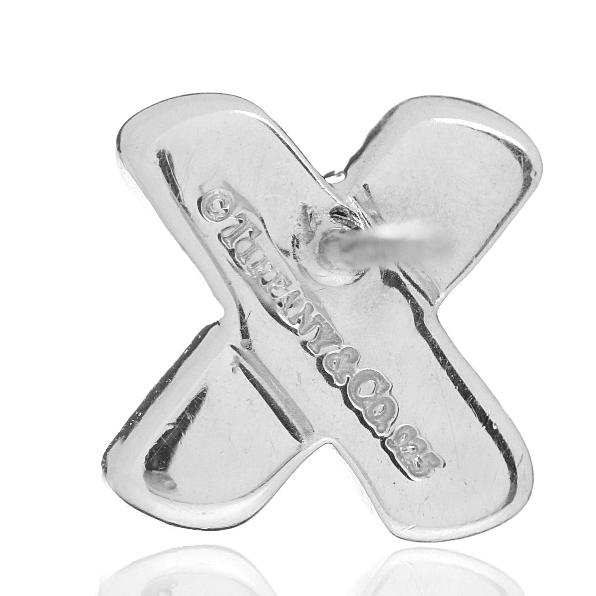 Tiffany Sterling Silver Cross Stitch Earrings 4 of 4