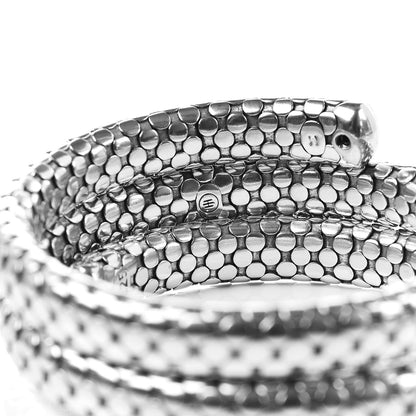 John Hardy Sterling Silver Dot Double Coil Bracelet 6 of 6