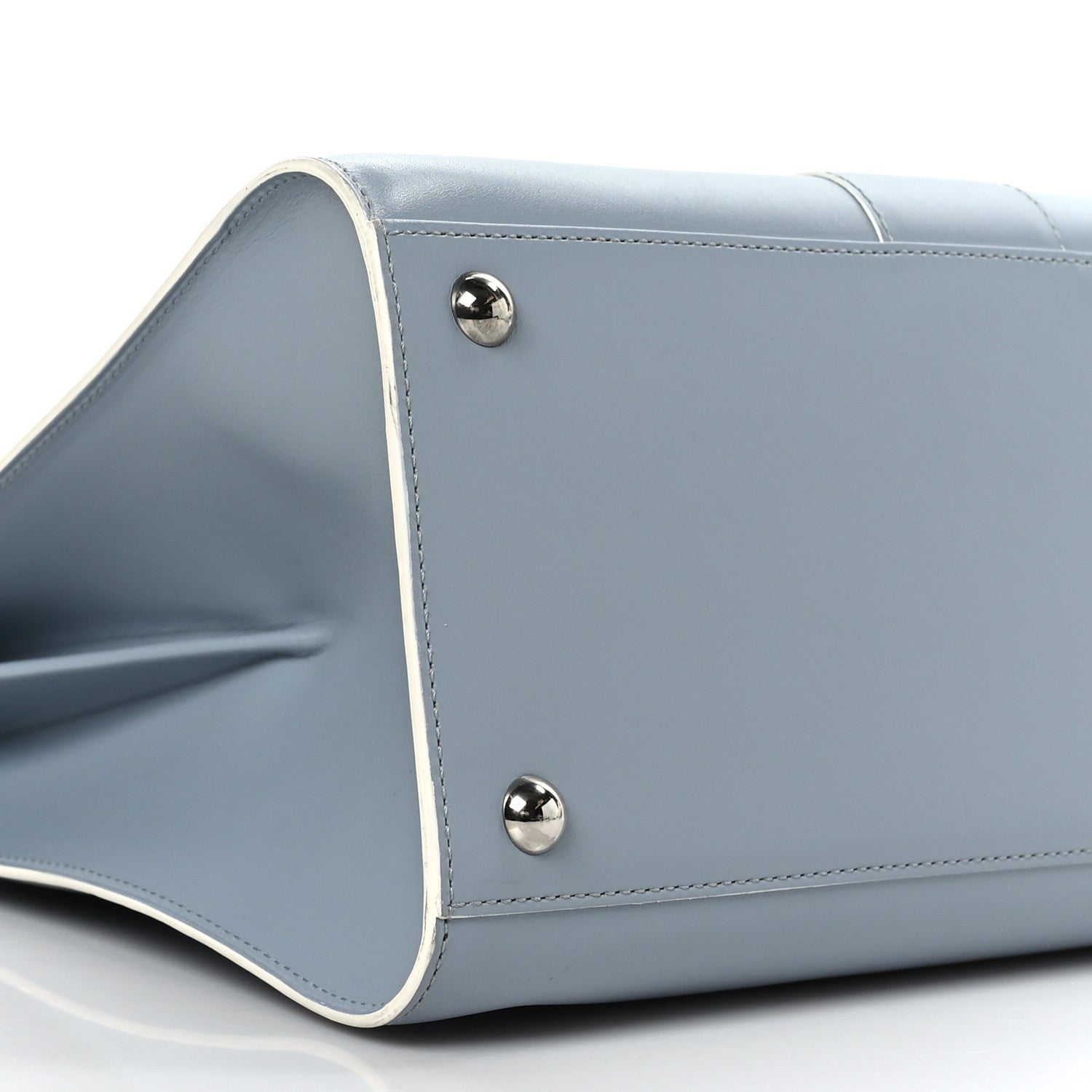 Delvaux Calfskin MM Brillant Satchel Ice Blue 9 of 10