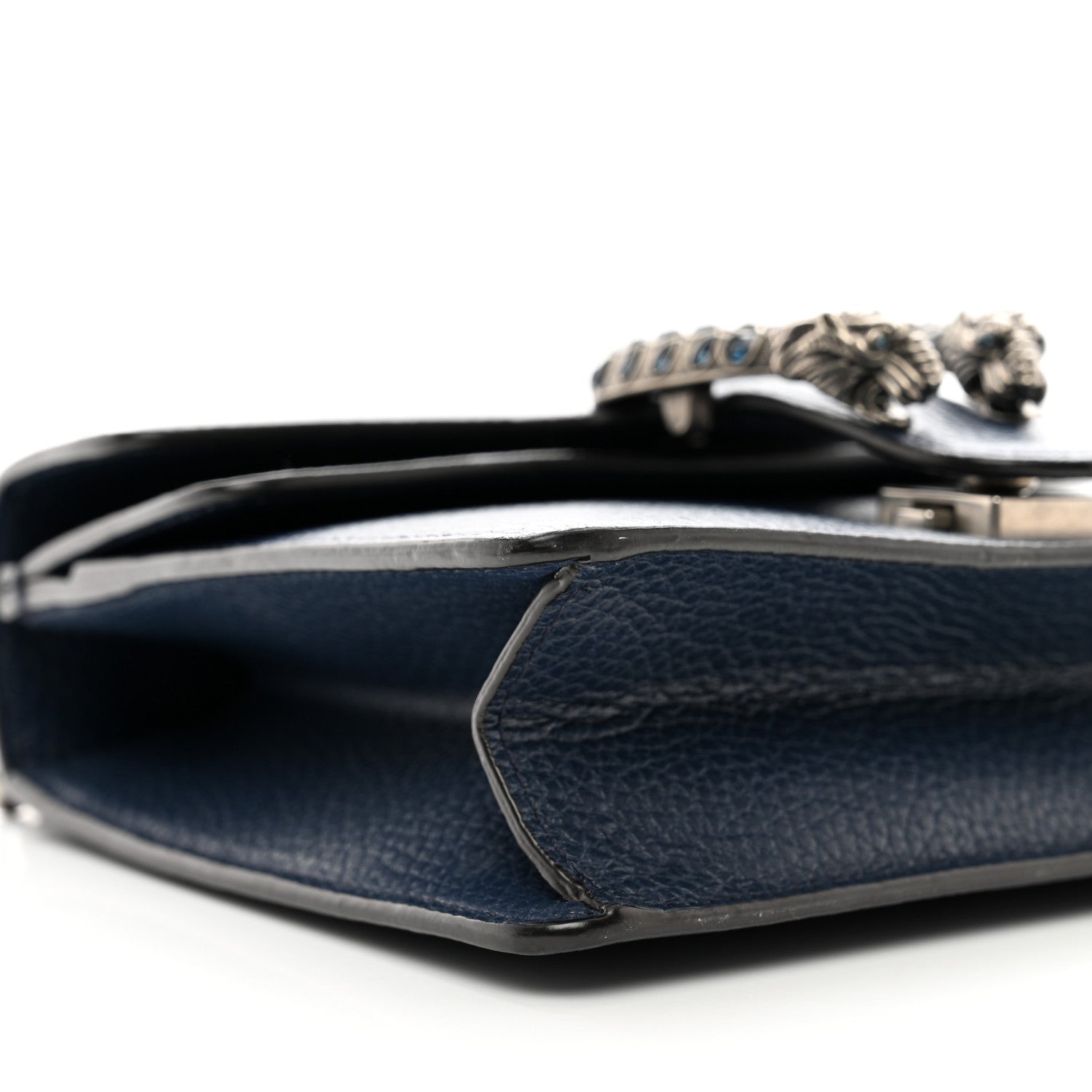Gucci Dollar Calfskin Crystal Mini Dionysus Shoulder Bag Blue Agata Montana Sapphire 10 of 13