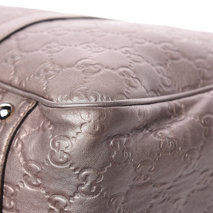 Gucci Metallic Guccissima Large GG Twins Tote Mauve 11 of 12