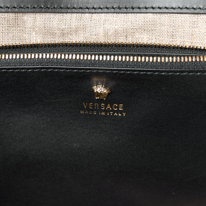 Versace Calfskin Large Palazzo Empire Bag Black 7 of 17