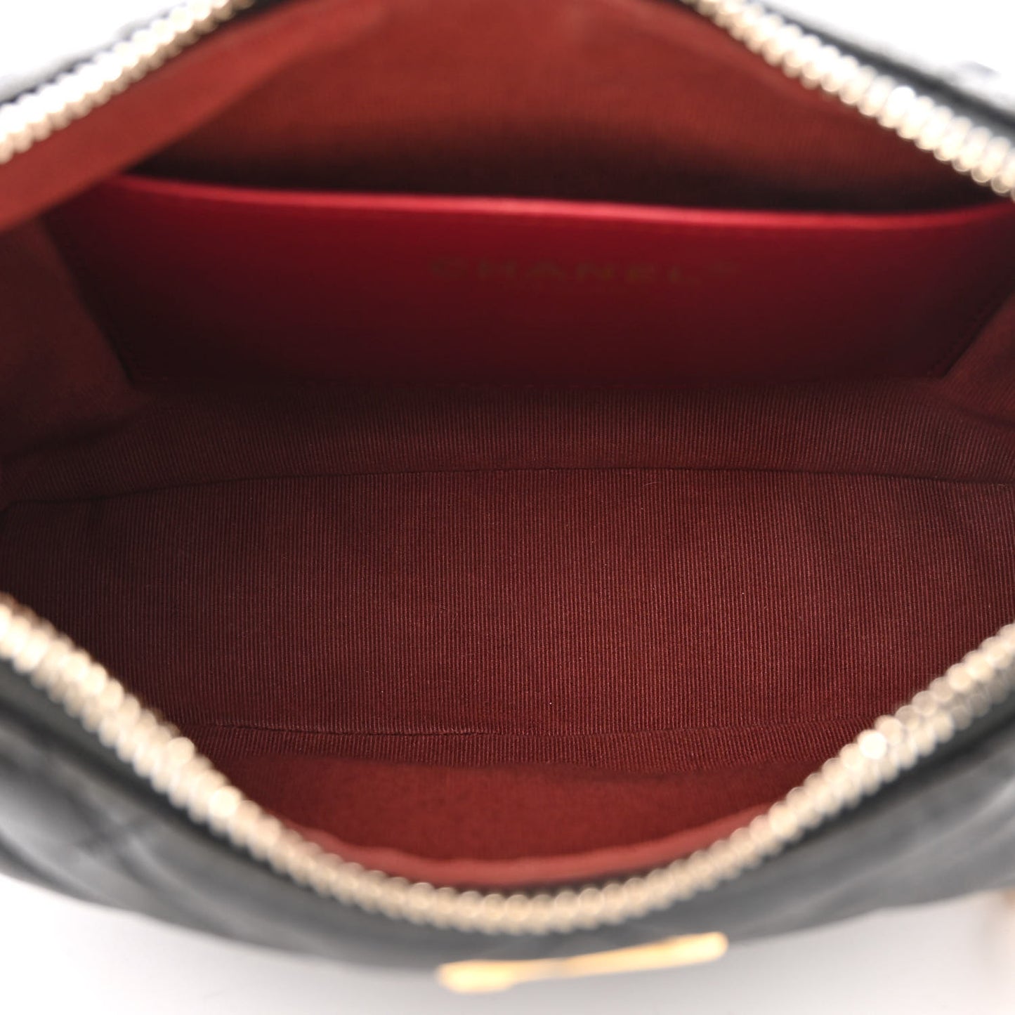 Lambskin Quilted CC Chain Hobo Black