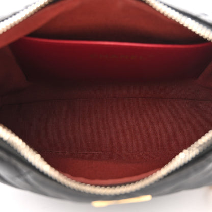 Chanel Lambskin Quilted CC Chain Hobo Black 5 of 10