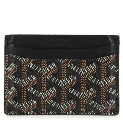 Goyard Goyardine Saint Sulpice Card Holder Black 1 of 7