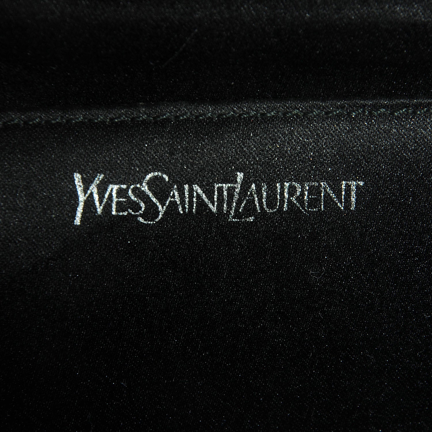 Saint Laurent Metallic Leather Large Belle De Jour Clutch Dark Silver 8 of 10
