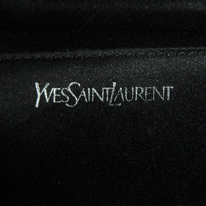 Saint Laurent Metallic Leather Large Belle De Jour Clutch Dark Silver 8 of 10
