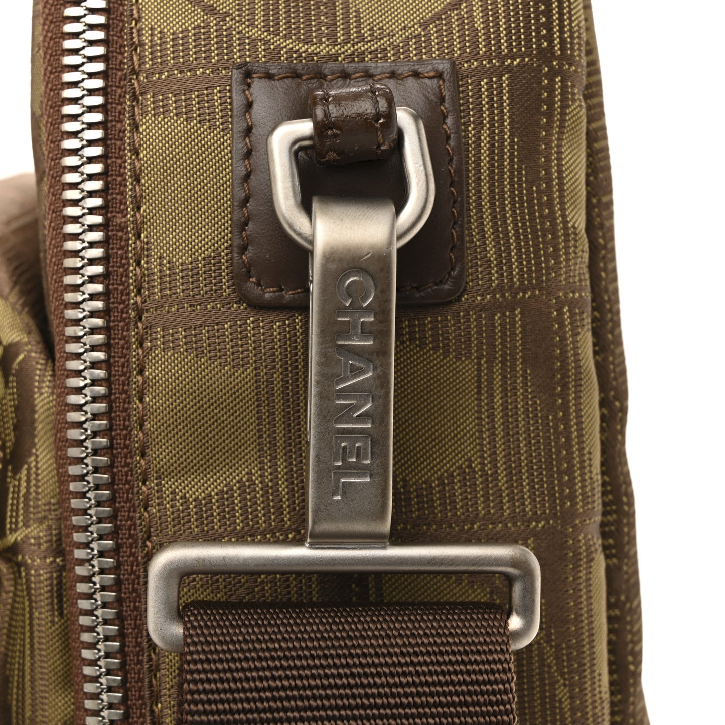 Nylon Travel Laptop Briefcase Khaki