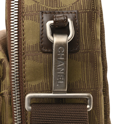 Chanel Nylon Travel Laptop Briefcase Khaki 13 of 16