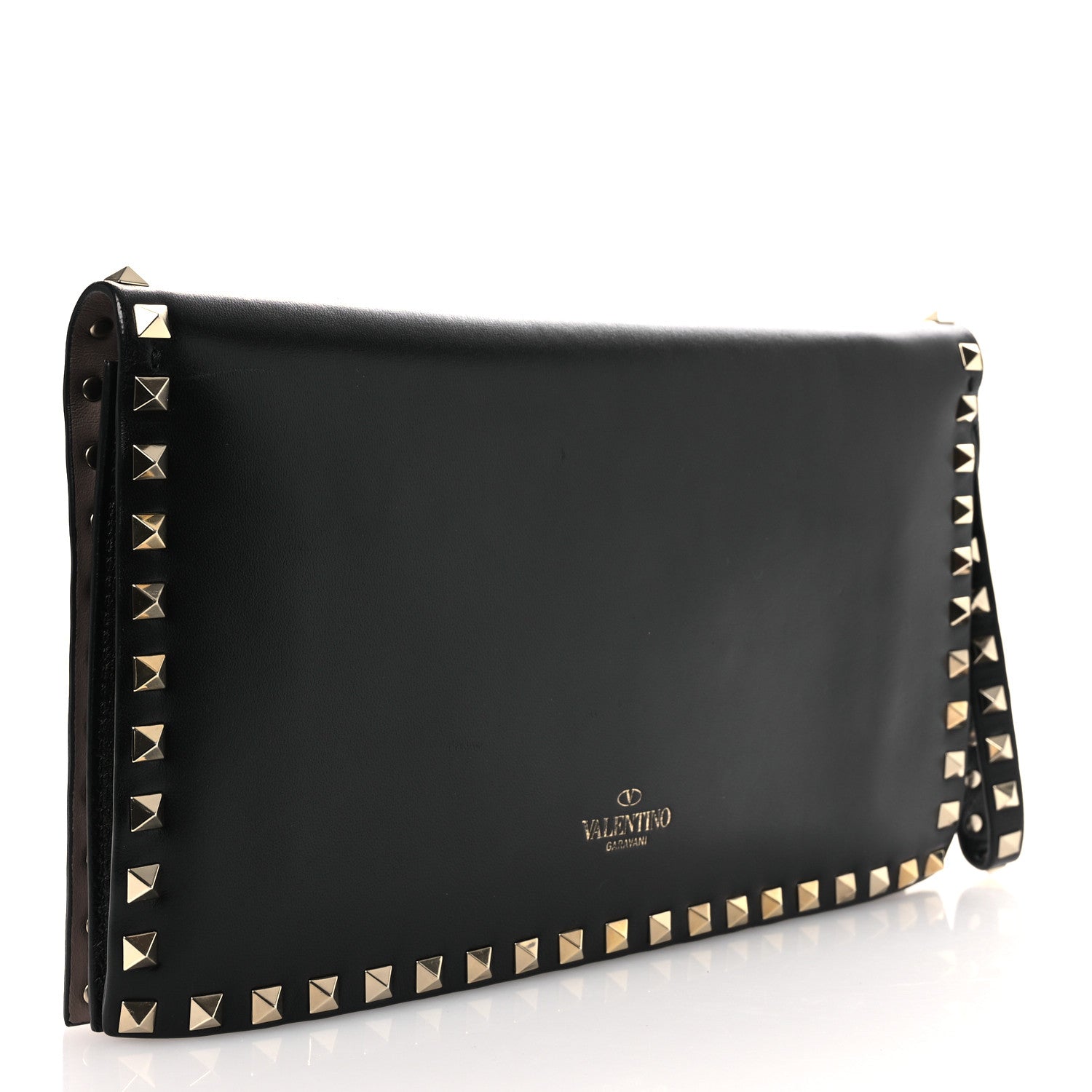 Valentino Garavani Nappa Rockstud Wristlet Clutch Black 3 of 13