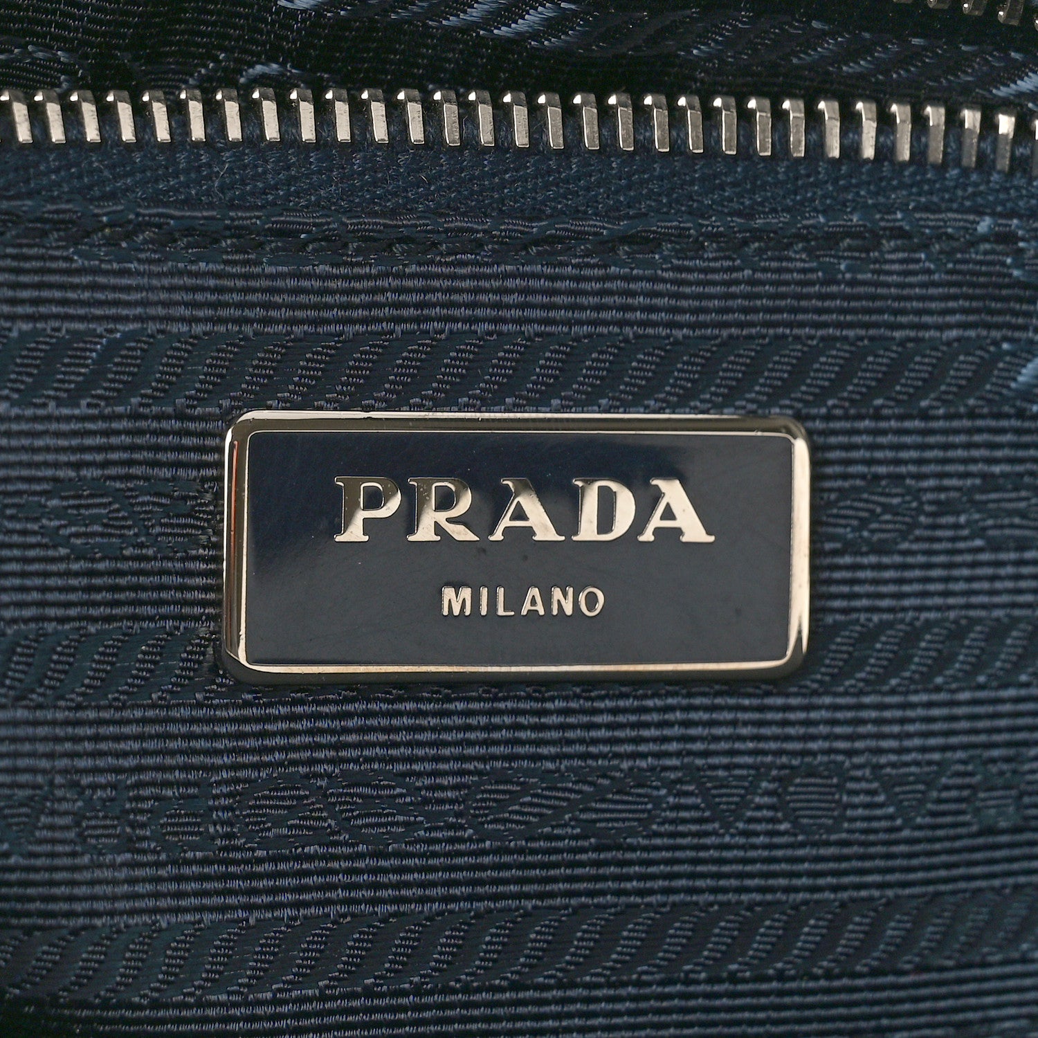 Prada Saffiano Cuir Travel Front Zip Pocket Briefcase Bluette 6 of 8