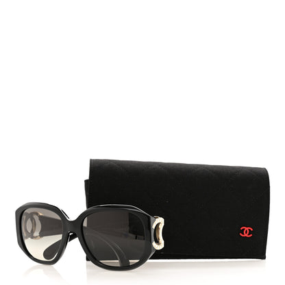 Chanel Acetate Pearl CC Square Sunglasses 71501-A Black 7 of 7