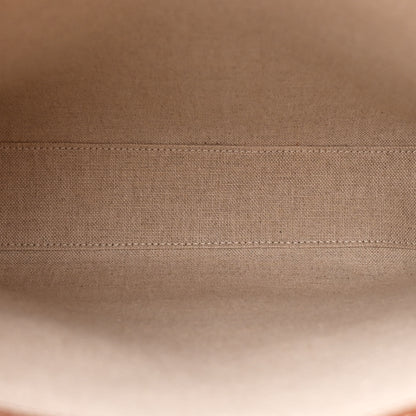 Celine Canvas Calfskin Anchor Print Small Vertical Cabas  Tan 5 of 12