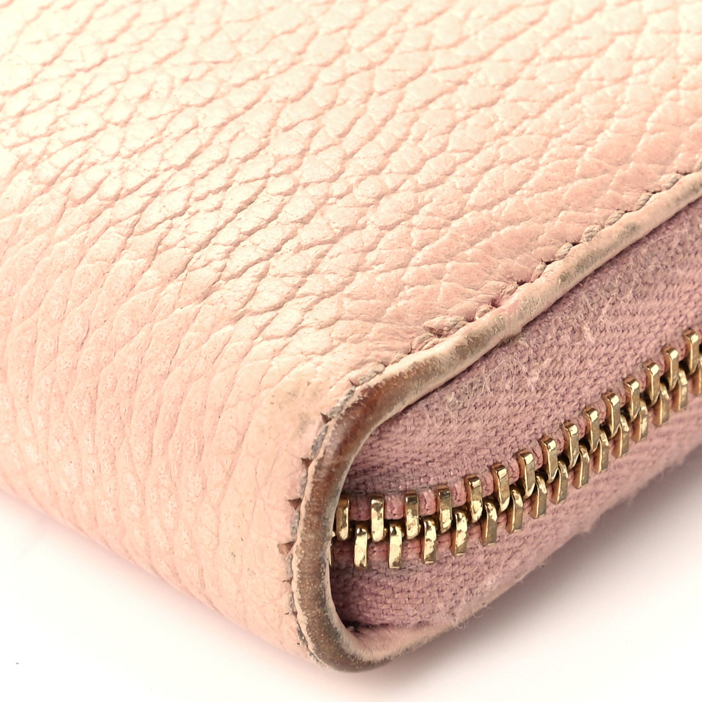 Dollar Calfskin GG Marmont Zip Around Wallet Perfect Pink